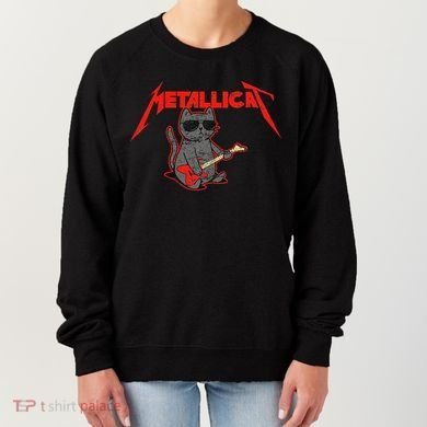 Metallicat Funny Cat Women's Sweatshirt