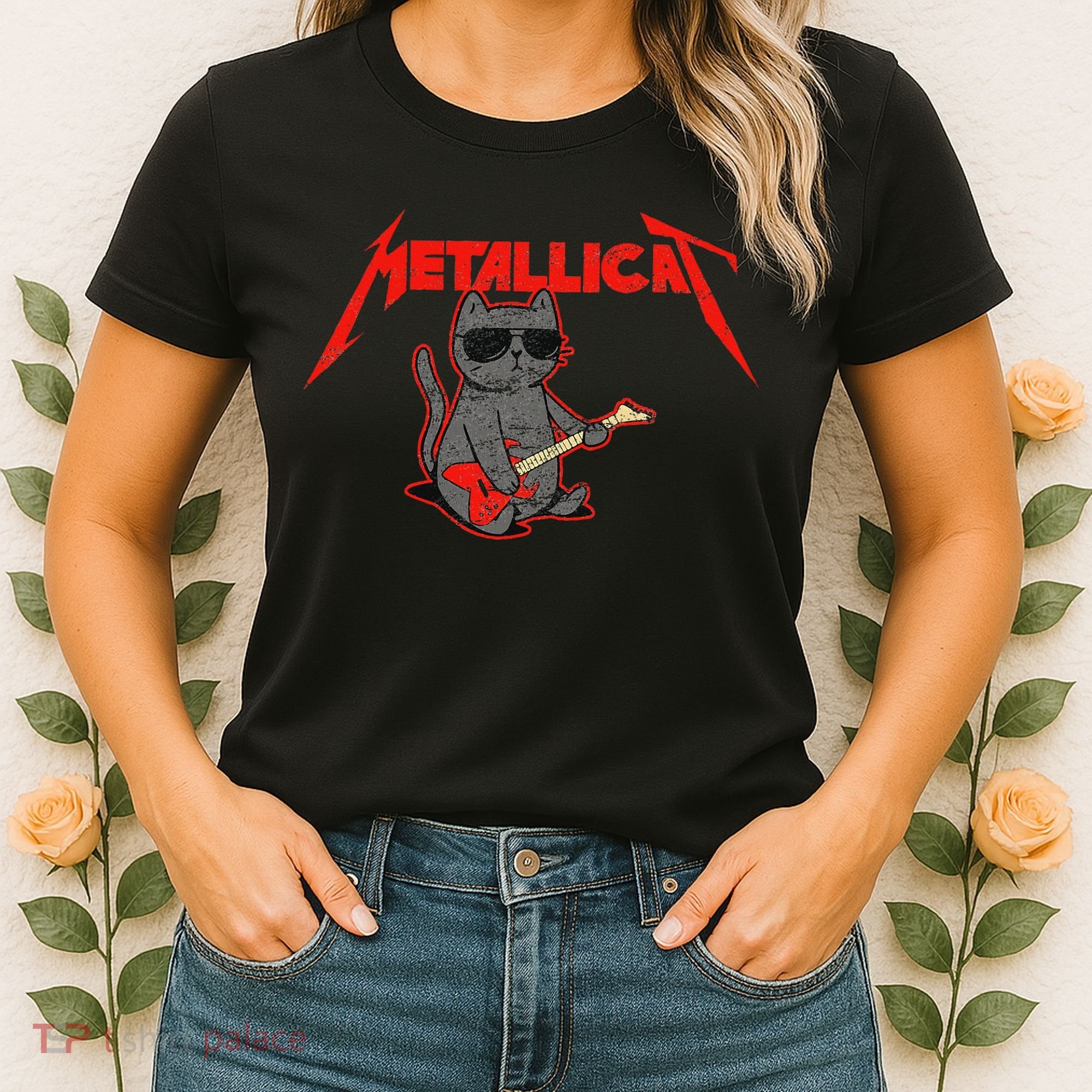 Metallicat Funny Cat Women's T-Shirt