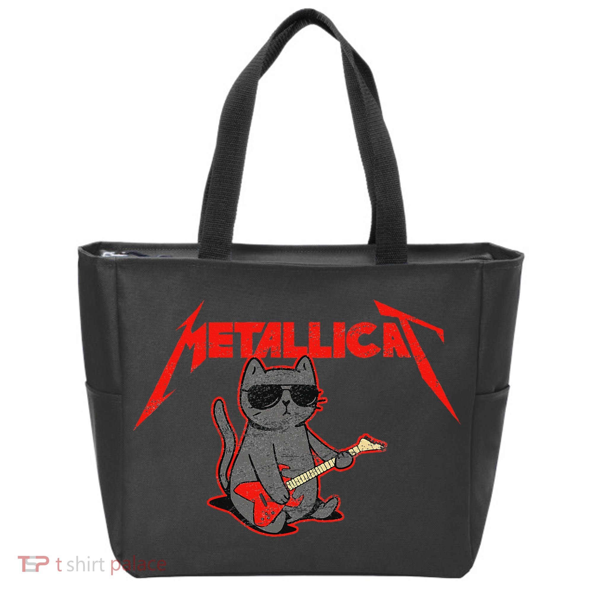 Metallicat Funny Cat Tote Bag
