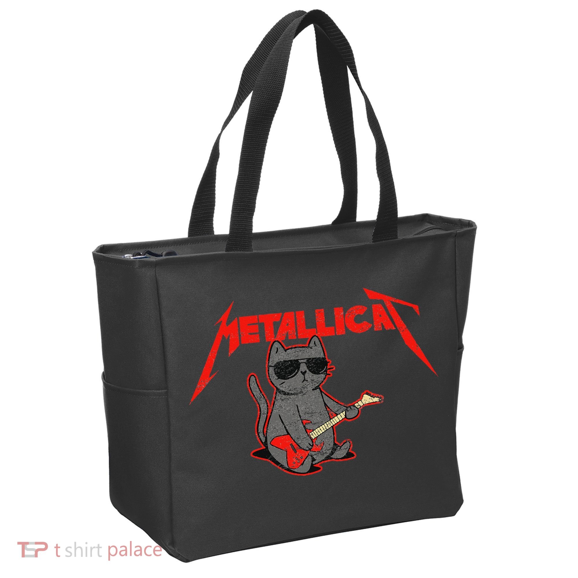 Metallicat Funny Cat Tote Bag