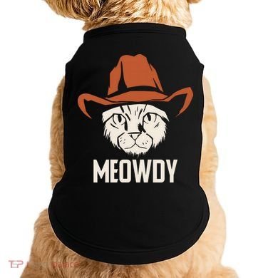 Meowdy Funny Cat Cowboy Doggie Tank