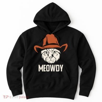 Meowdy Funny Cat Cowboy Hoodie