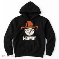 Meowdy Funny Cat Cowboy Hoodie thumb 0
