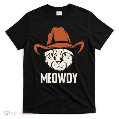 Meowdy Funny Cat Cowboy T-Shirt