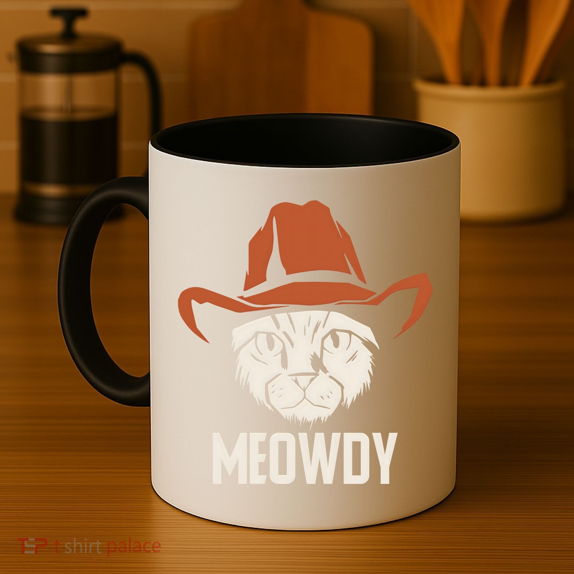 Meowdy Funny Cat Cowboy Coffee Mug