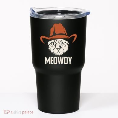 Meowdy Funny Cat Cowboy Tumbler