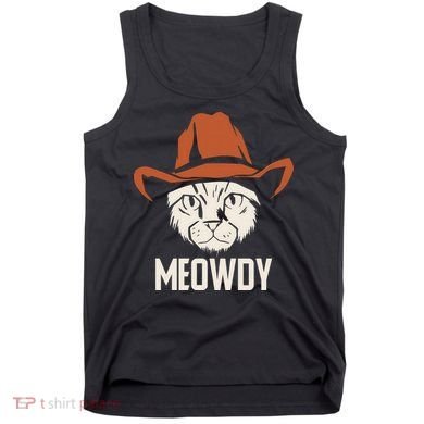 Meowdy Funny Cat Cowboy Tank Top