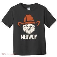 Meowdy Funny Cat Cowboy Toddler T-Shirt thumb 0