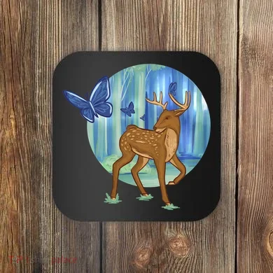 Magic Forest Deer Coaster