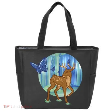 Magic Forest Deer Tote Bag