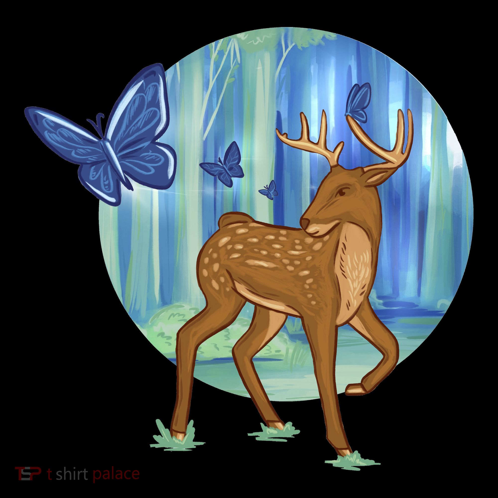 Magic Forest Deer Tote Bag