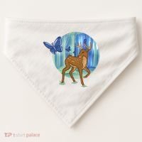 Magic Forest Deer USA-Made Doggie Bandana thumb 0