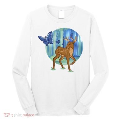 Magic Forest Deer Long Sleeve Shirt