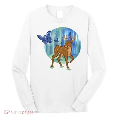 Magic Forest Deer Long Sleeve Shirt