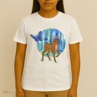 Magic Forest Deer T-Shirt thumb 4