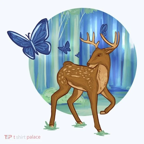 Magic Forest Deer T-Shirt