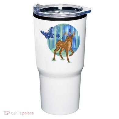 Magic Forest Deer Tumbler
