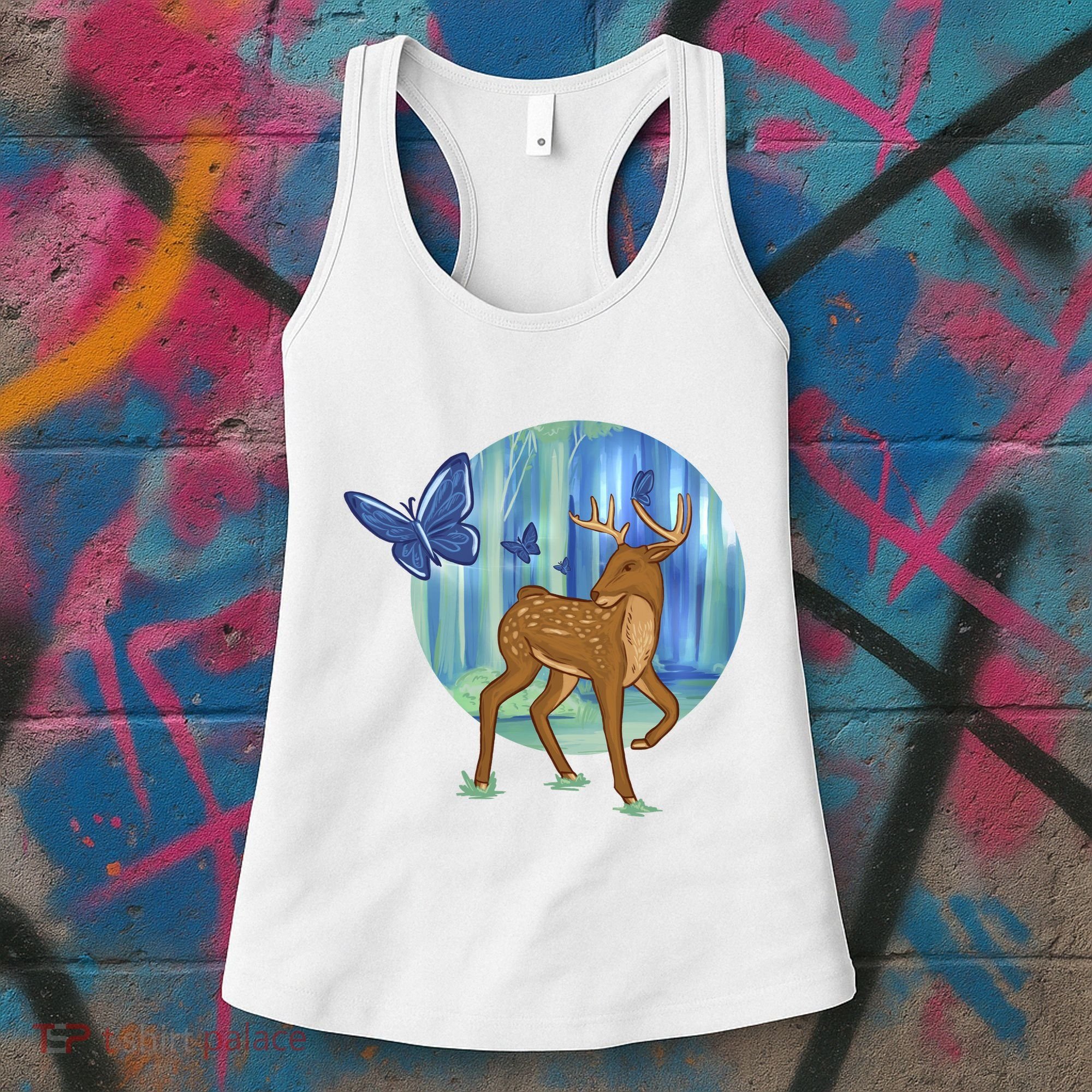 Magic Forest Deer Women's Tank Top