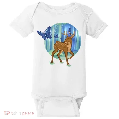 Magic Forest Deer Baby Bodysuit