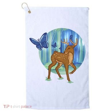 Magic Forest Deer Golf Towel