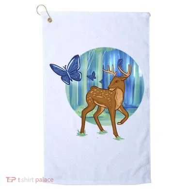 Magic Forest Deer Golf Towel