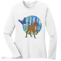 Magic Forest Deer Women's Long Sleeve Shirt thumb 0