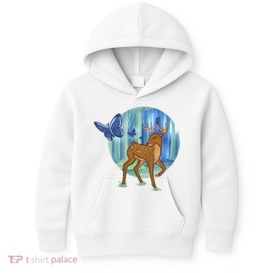 Magic Forest Deer Kids Hoodie
