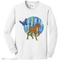 Magic Forest Deer Kids Long Sleeve Shirt thumb 0