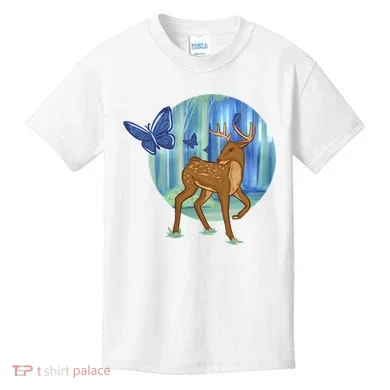 Magic Forest Deer Kids T-Shirt