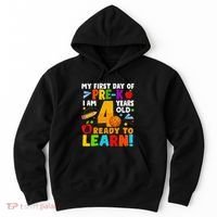 My First Day Of Pre K I Am 4 Years Old Gift Hoodie thumb 0
