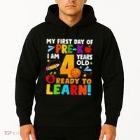 My First Day Of Pre K I Am 4 Years Old Gift Hoodie thumb 2