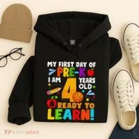 My First Day Of Pre K I Am 4 Years Old Gift Hoodie thumb 4