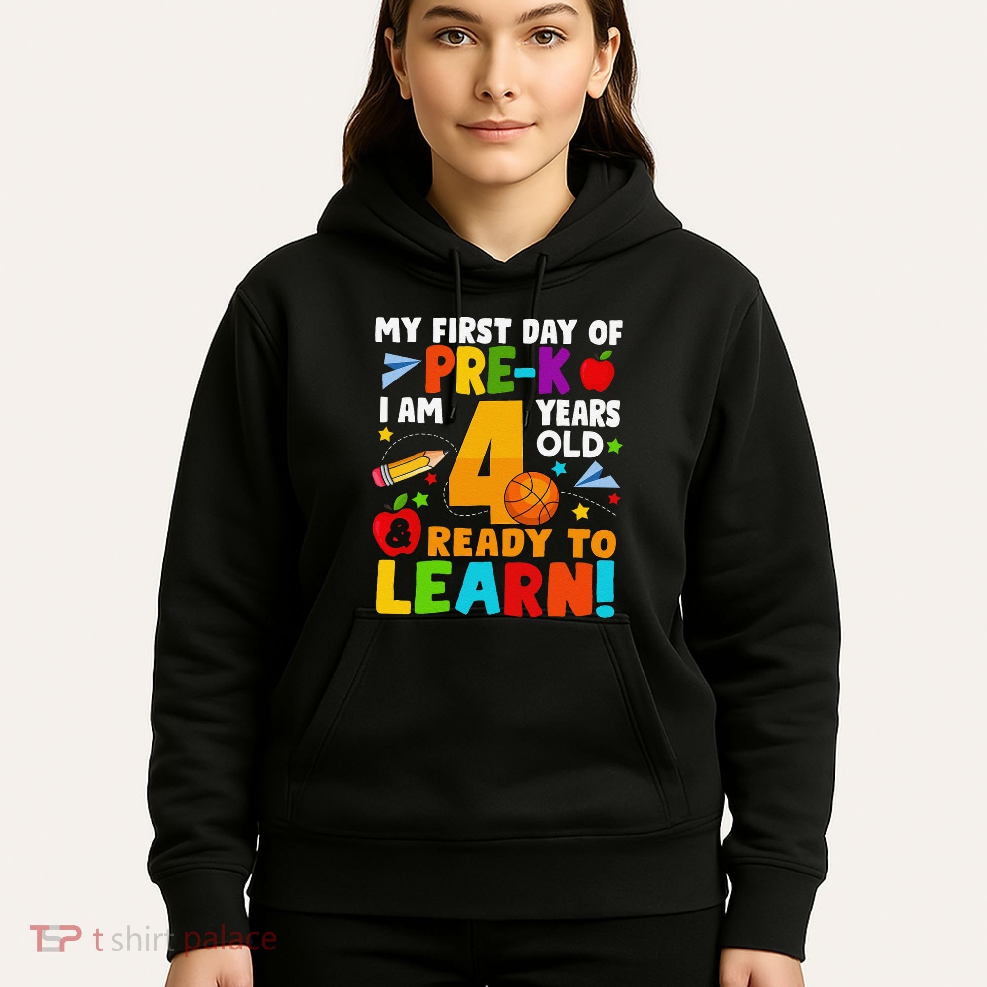 My First Day Of Pre K I Am 4 Years Old Gift Hoodie
