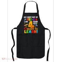 My First Day Of Pre K I Am 4 Years Old Gift Apron thumb 0
