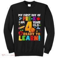 My First Day Of Pre K I Am 4 Years Old Gift Sweatshirt thumb 0