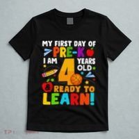 My First Day Of Pre K I Am 4 Years Old Gift T-Shirt thumb 5