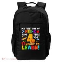 My First Day Of Pre K I Am 4 Years Old Gift Backpack thumb 0
