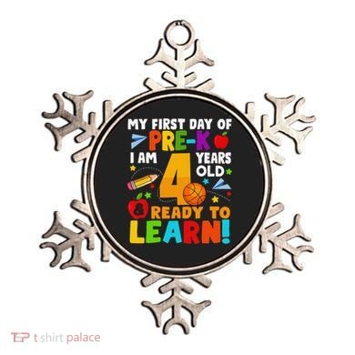 My First Day Of Pre K I Am 4 Years Old Gift Ornament