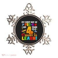 My First Day Of Pre K I Am 4 Years Old Gift Ornament thumb 0
