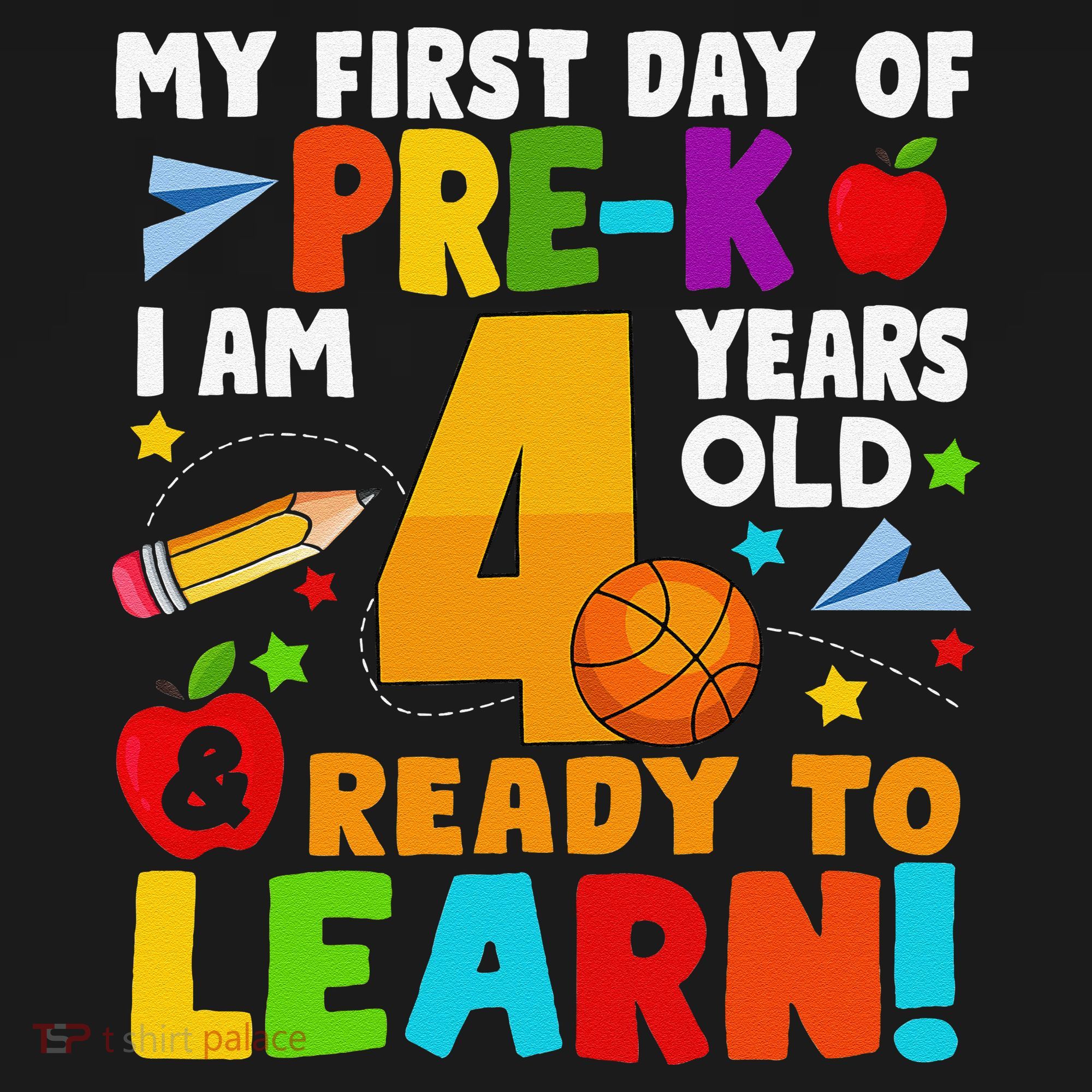My First Day Of Pre K I Am 4 Years Old Gift Ornament