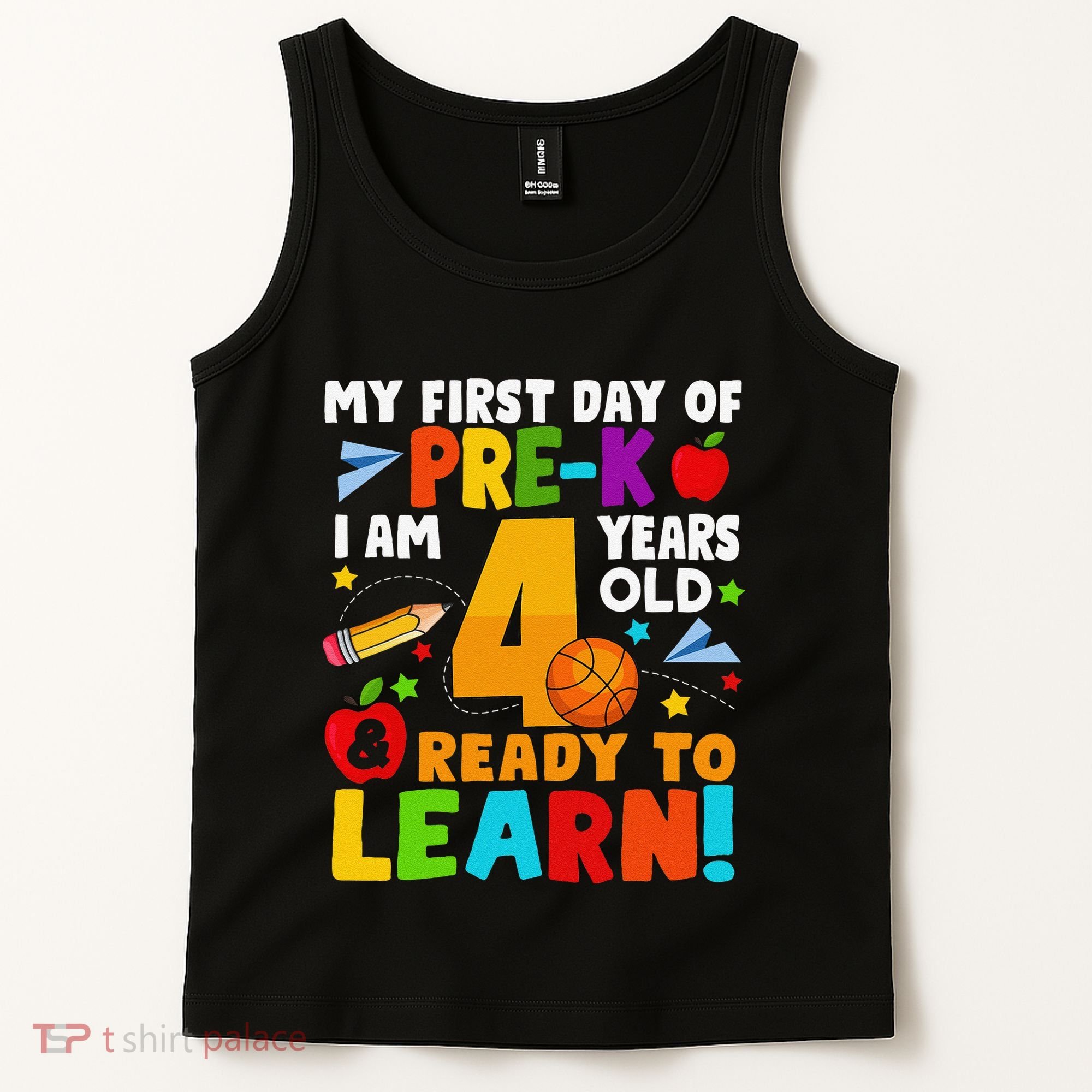 My First Day Of Pre K I Am 4 Years Old Gift Tank Top