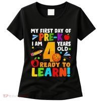 My First Day Of Pre K I Am 4 Years Old Gift Women's T-Shirt thumb 0