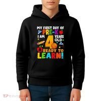 My First Day Of Pre K I Am 4 Years Old Gift Kids Hoodie thumb 4