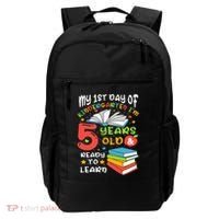 My First Day Of Kindergarten 5 Years Old Back To School Backpack thumb 0