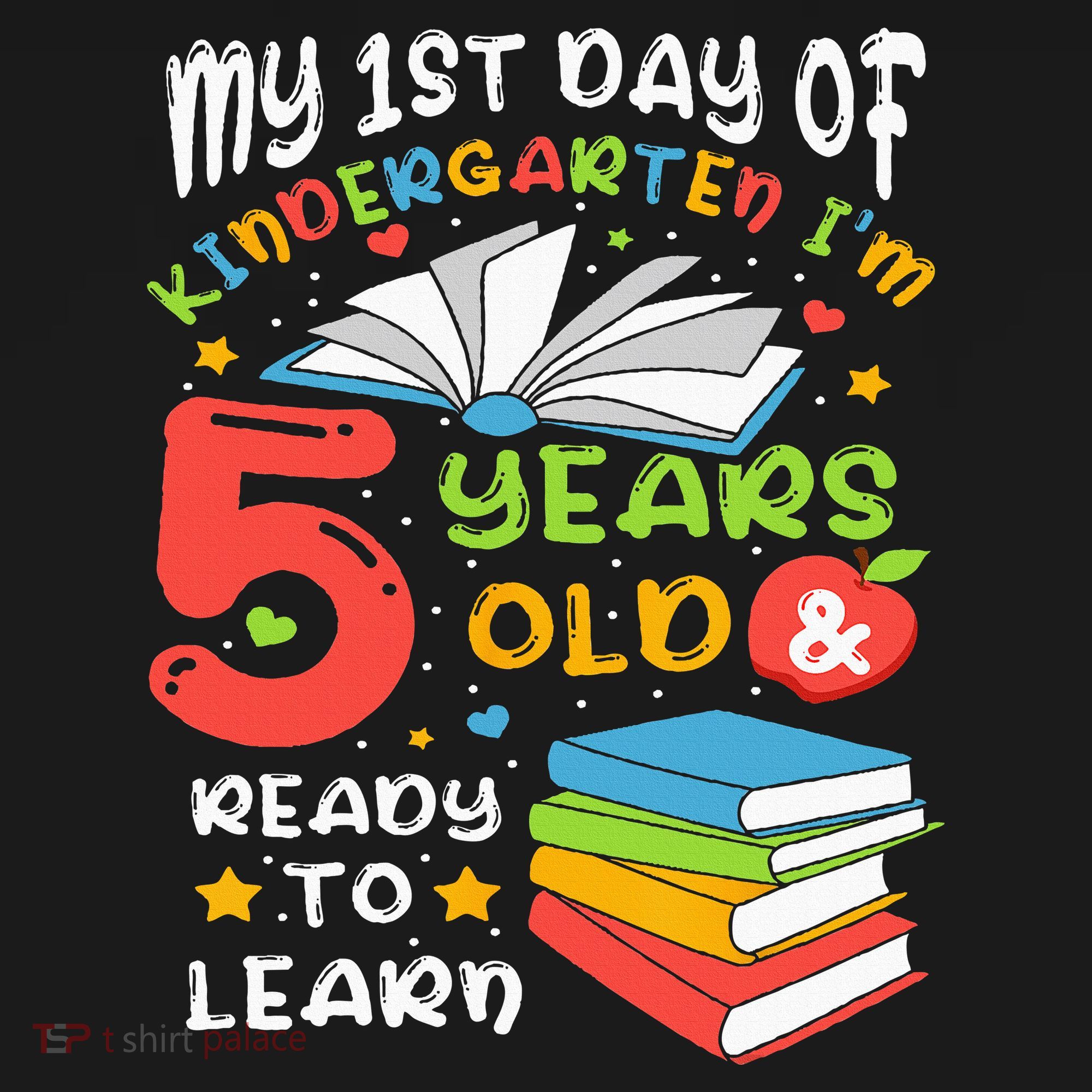 My First Day Of Kindergarten 5 Years Old Back To School Women's Hoodie