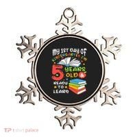 My First Day Of Kindergarten 5 Years Old Back To School Ornament thumb 0