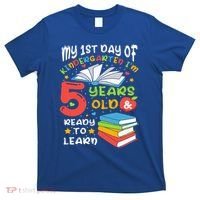 My First Day Of Kindergarten 5 Years Old Back To School T-Shirt thumb 0