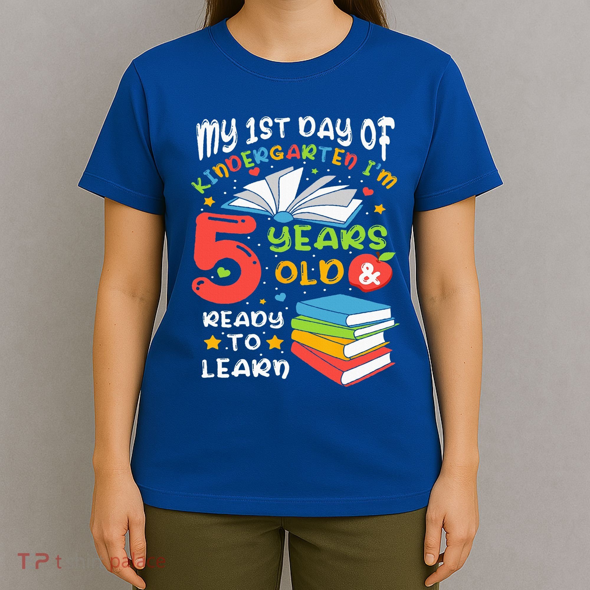 My First Day Of Kindergarten 5 Years Old Back To School T-Shirt