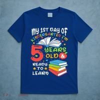 My First Day Of Kindergarten 5 Years Old Back To School T-Shirt thumb 5