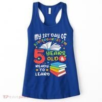 My First Day Of Kindergarten 5 Years Old Back To School Women's Tank Top thumb 0